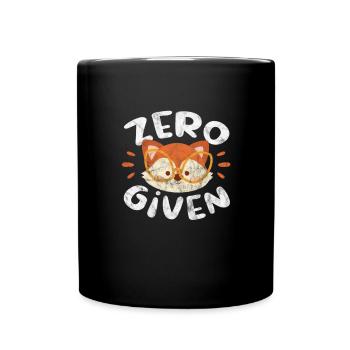 Fuchs - Tasse einfarbig - Schwarz - Vorne