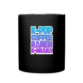 K-Pop Coffee Ramen - Full Colour Mug - black - Front