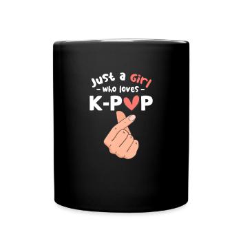 K-Pop - Tasse einfarbig - Schwarz - Vorne