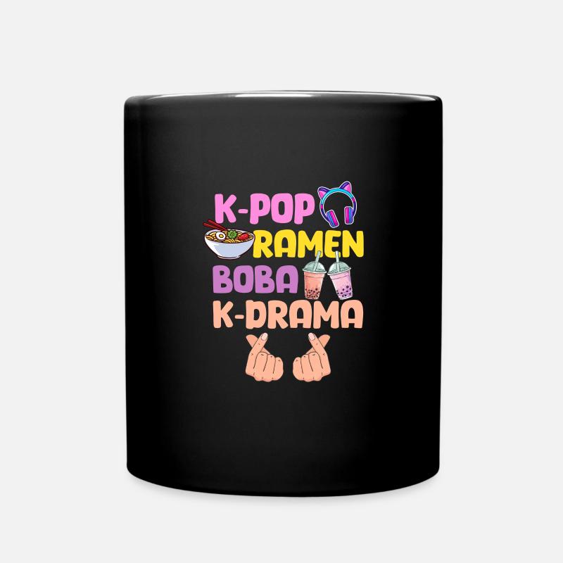 K-Pop Ramen Bubble Tea - Tasse einfarbig - Schwarz