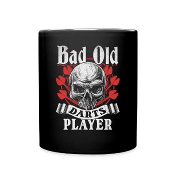 Jouer aux fléchettes Jeu de fléchettes Je suis un méchant - Mug uni - noir - Devant