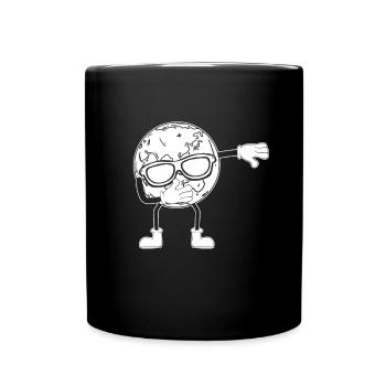 Dabbing Planet Drôle Jour de la Terre Dab Danse Jour de la Terre - Mug uni - noir - Devant