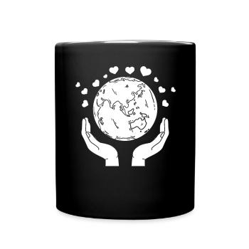 Earth Day Climate Change Environment Earth Day - Full Colour Mug - black - Front