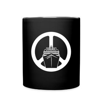 Kreuzfahrt - Tasse einfarbig - Schwarz - Vorne