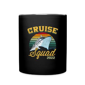Kreuzfahrt - Tasse einfarbig - Schwarz - Vorne