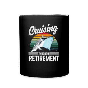 Kreuzfahrt - Tasse einfarbig - Schwarz - Vorne