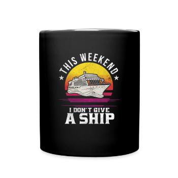 Kreuzfahrt - Tasse einfarbig - Schwarz - Vorne