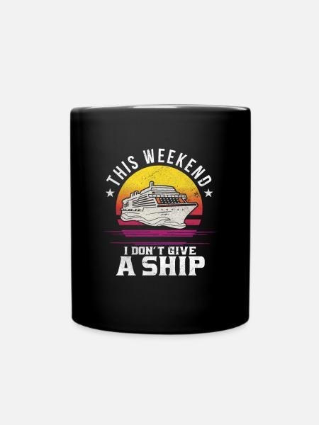 Kreuzfahrt - Tasse einfarbig - Schwarz