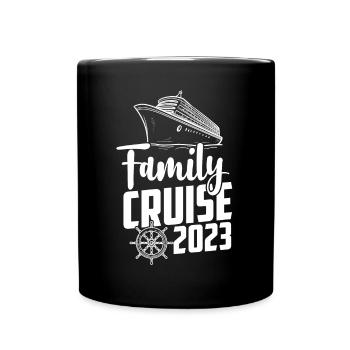 Kreuzfahrt - Tasse einfarbig - Schwarz - Vorne