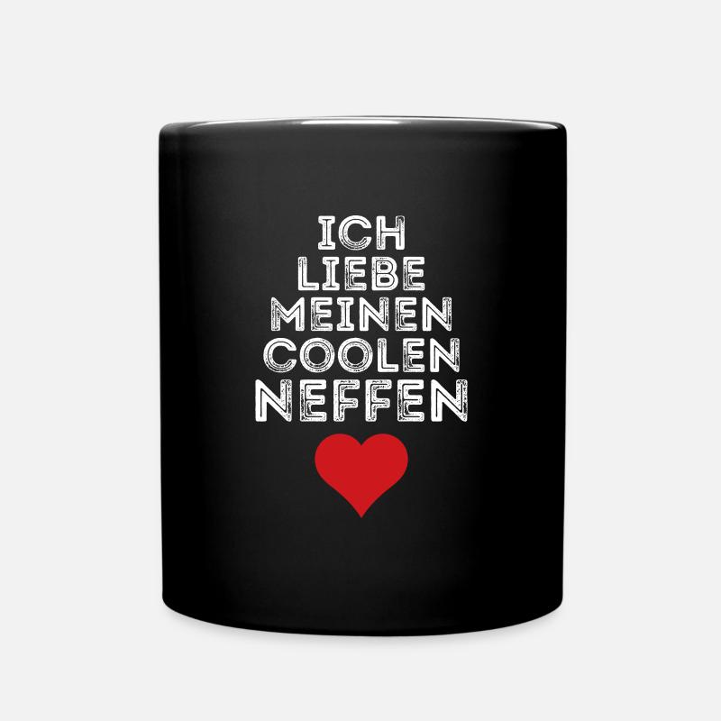 Ich liebe meinen coolen Neffen - Tasse einfarbig - Schwarz