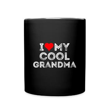 I Love my cool grandma - Full Colour Mug - black - Front