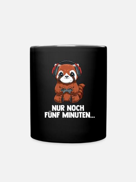 Streamen Videospiele Kleiner Panda - Computer - Tasse einfarbig - Schwarz