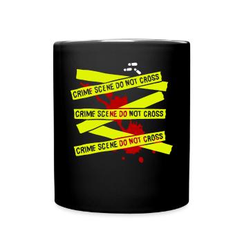 DÉTECTIVE POLICE EMPREINTE INDICE ENQUÊTE CRIME - Mug uni - noir - Devant