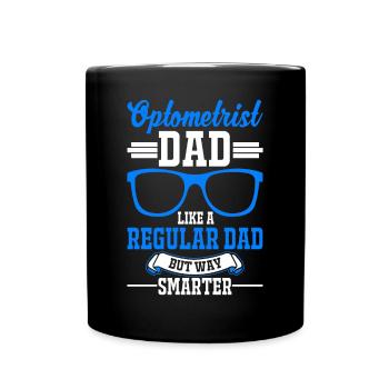 Optiker Papa Augenoptiker Vater - Tasse einfarbig - Schwarz - Vorne
