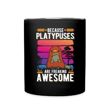 Platypus Gift Platypus - Full Colour Mug - black - Front