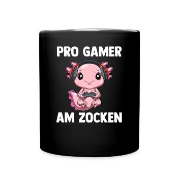 Pro Gamer Am Zocken - Computer Videospiele Gaming - Tasse einfarbig - Schwarz - Vorne