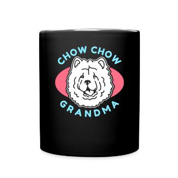 Chow Chow Grandma Hunde Hundebesitzer Geschenk - Tasse einfarbig - Schwarz - Vorne