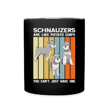 Schnauzer | Cadeau de propriétaire de chien de chien - Mug uni - noir - Devant