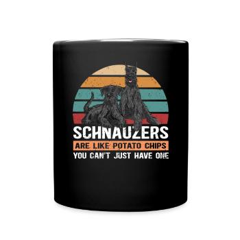 Chiens Schnauzer | Cadeau de propriétaire de chien - Mug uni - noir - Devant