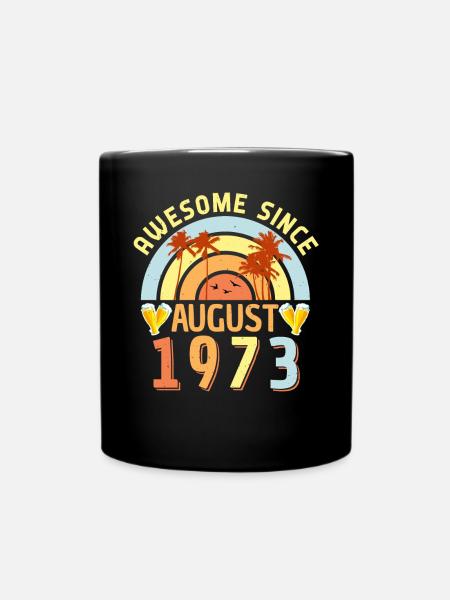 August 1973 Vintage - Tasse einfarbig - Schwarz