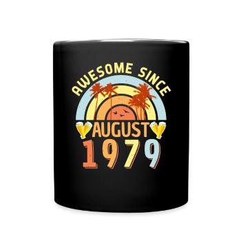 August 1979 Retro - Tasse einfarbig - Schwarz - Vorne