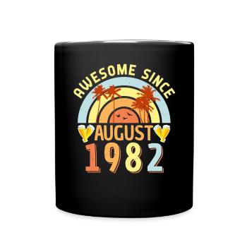 40e anniversaire août 1982 - Mug uni - noir - Devant