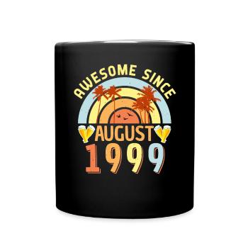 Month of birth August 1999 - Full Colour Mug - black - Front