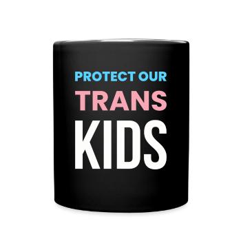 Protégez notre cadeau LGBT pour chemises pour enfants trans - Mug uni - noir - Devant