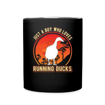 Indian Running Young Bottle Duck - Full Colour Mug - black - Front