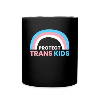 Protect Trans Kids Shirt Geschenk LGBT - Tasse einfarbig - Schwarz - Vorne