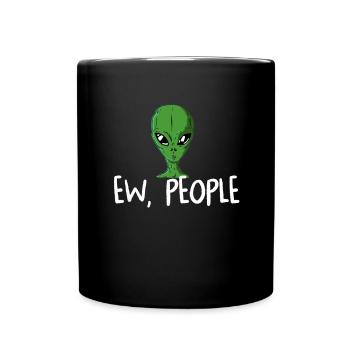 Alien - Tasse einfarbig - Schwarz - Vorne