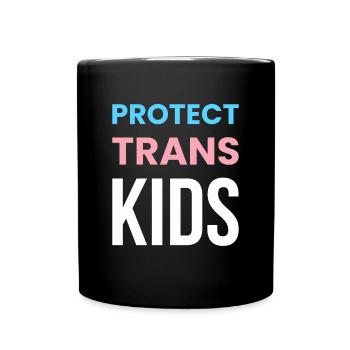Protéger les enfants trans Chemise Cadeau LGBT - Mug uni - noir - Devant