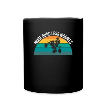 Plus Quad Moins Soucis Shirt Cadeau - Mug uni - noir - Devant