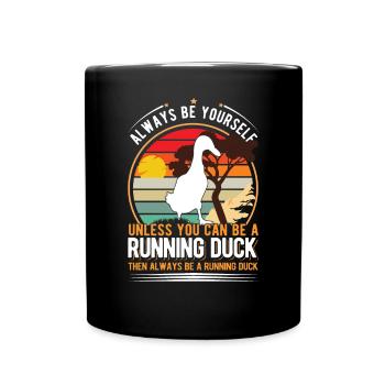 Indien Running Gift Runner Canard - Mug uni - noir - Devant