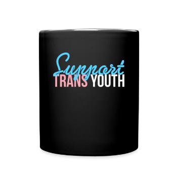 Soutenir le cadeau de chemise pour les jeunes trans - Mug uni - noir - Devant