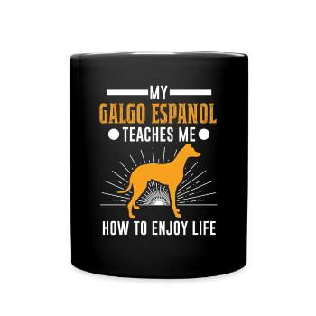 Galgo Espanol Cadeau Lévrier Espagnol - Mug uni - noir - Devant
