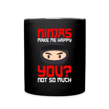 Ninja 6ème anniversaire - Mug uni - noir - Devant