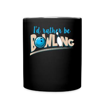 Ceci est ma chemise de bowling chanceux - Ne pas laver - Mug uni - noir - Devant