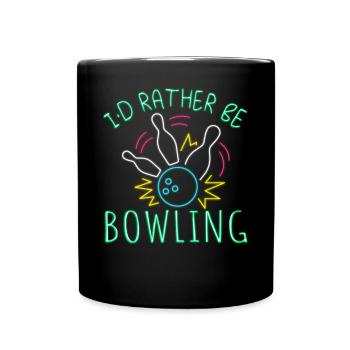 This is my Lucky Bowling Shirt - Do not wash - Tasse einfarbig - Schwarz - Vorne