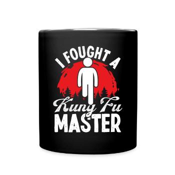 Funny Leg Amputee Survivor Humor Amputated Leg - Full Colour Mug - black - Front