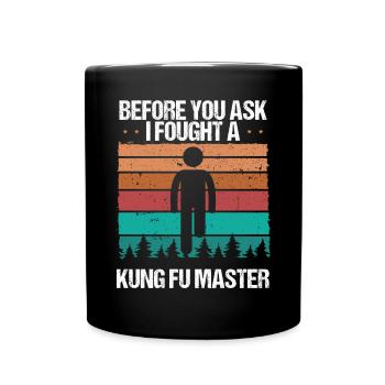 Leg Amputee Vintage Humor Sarcasm Amputated Leg - Tasse einfarbig - Schwarz - Vorne