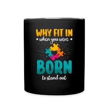 Autisme Cadeau Autiste Asperger TDAH Autisme - Mug uni - noir - Devant