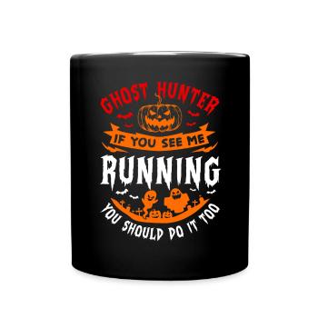 Halloween Tshirt Halloweenparty Mörder Killer Tod - Tasse einfarbig - Schwarz - Vorne