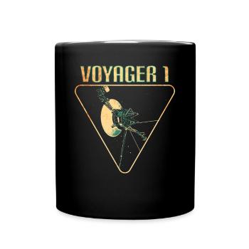 Sonde spatiale Voyager 1 - Mug uni - noir - Devant