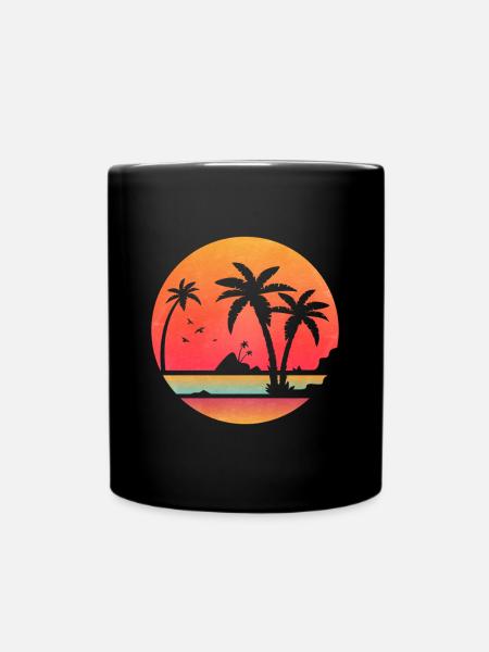 Ocean Wave Geschenkidee Strand - Tasse einfarbig - Schwarz