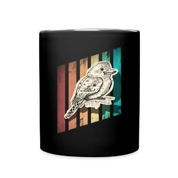 Birdwatcher Ornithology Birder Kookaburra - Full Colour Mug - black - Front