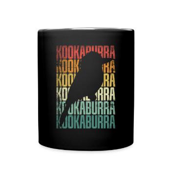 Kookaburra Birder Birdwatcher Ornithology - Full Colour Mug - black - Front