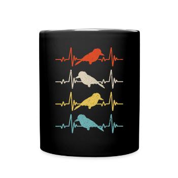 Kookaburra Birder Birdwatcher Ornithology - Full Colour Mug - black - Front