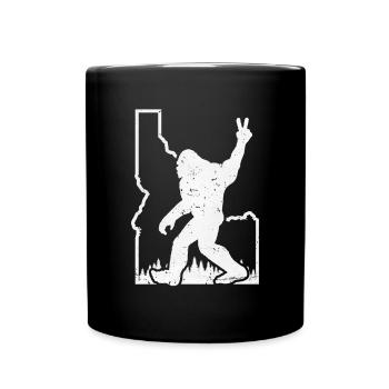 Idaho Berge Weinlese - Tasse einfarbig - Schwarz - Vorne