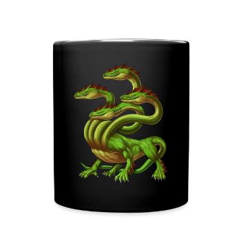 Greek Mythology Monster Hydra - Full Colour Mug - black - Front